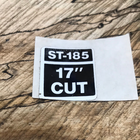 Homelite ST-185 trimmer decal (HM-308)