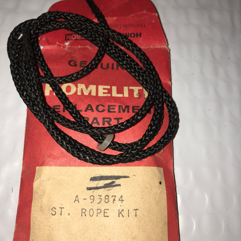 homelite 190, Super 2 chainsaw starter rope kit a-93874 (hm-152)