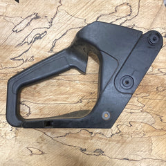poulan built craftsman chainsaw model # 358.350480 rear trigger handle half 530-047582
