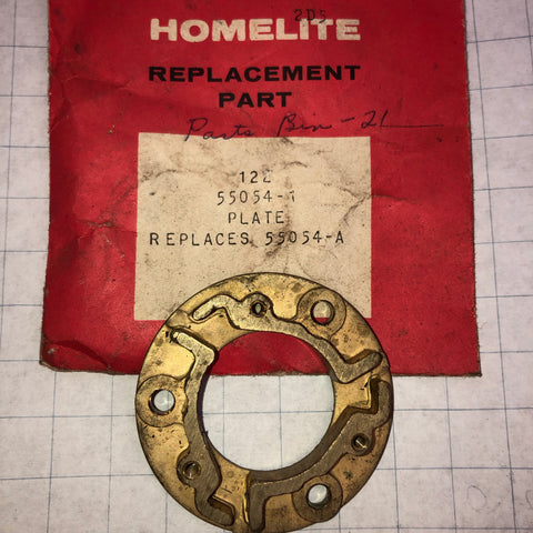 Homelite Model 17, 4-20, 700G Chainsaw Plate NEW 55054-1 (HM-828)
