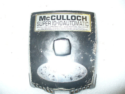 mcculloch mac super 10-10 automatic chainsaw air filter cover and knob (black)