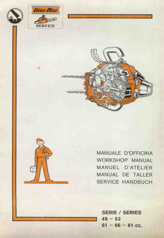 Oleo-Mac Olympic Chainsaw Workshop downloadable pdf Service and Repair Manual