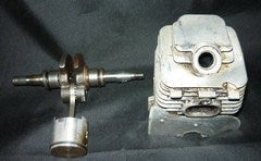 Homelite XL-2 XL2 Chainsaw Piston, Cylinder, Crankshaft, Crank rod