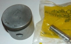 mcculloch pro mac 510, sp40 chainsaw piston with rings 91704 new