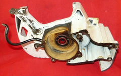 stihl 038 av chainsaw crankcase half - flywheel side #1