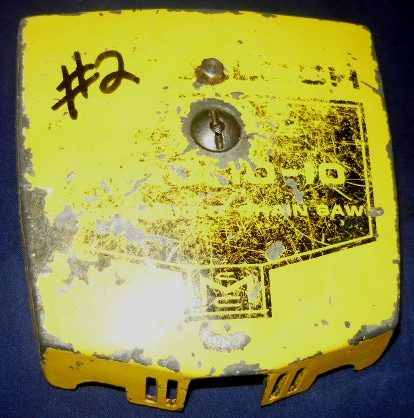 mcculloch mac 10-10 chainsaw yellow air filter cover #2