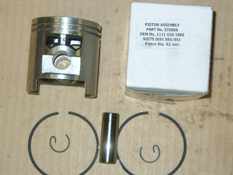 Stihl 051 chainsaw piston assembly 52mm ST0006 (Box G)