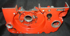 jonsered 49sp chainsaw crankcase tank housing chassis half - left, flywheel side
