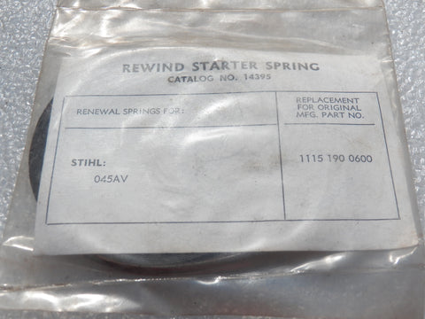 stihl 045av chainsaw starter rewind spring 1115 190 0600 new (s-16)