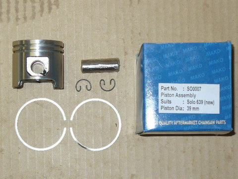 SOLO 639 chainsaw piston assembly 39mm SO0007 (Box Z)