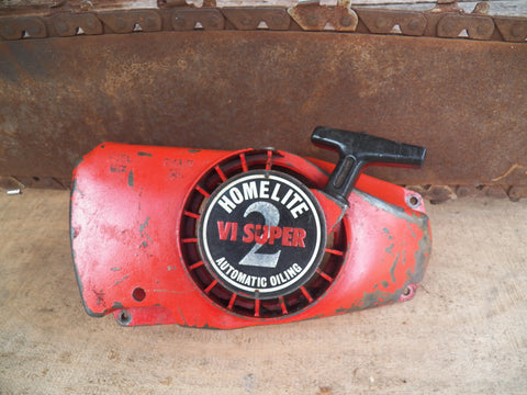 Homelite VI Super 2 chainsaw starter recoil assembly