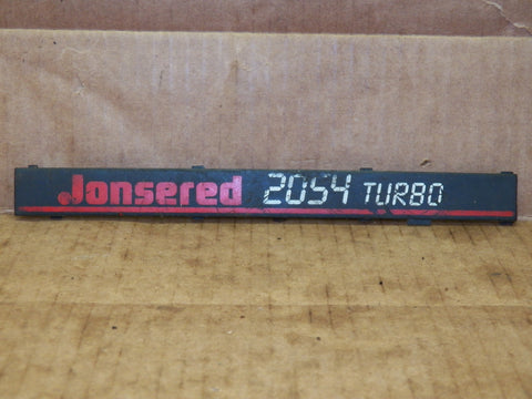 Jonsered 2054 Turbo Chainsaw ID Tag Decal